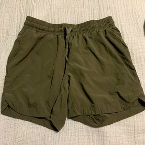 Olive Green Mondetta Dri-Fit Shorts